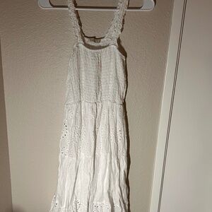 White maxi dress